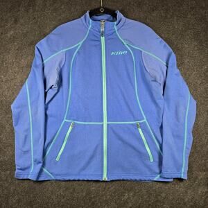 Klim Jacket Femme Large Blue Lightweight Easy Care Motor Biking Hiking Active